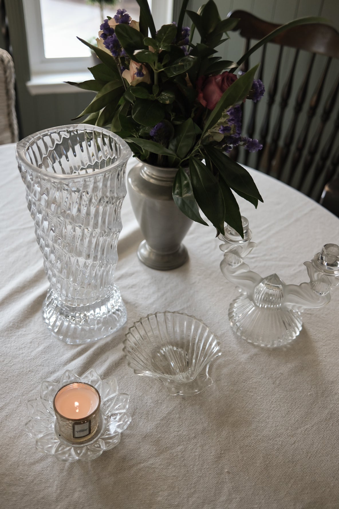 Glass Candle Holder