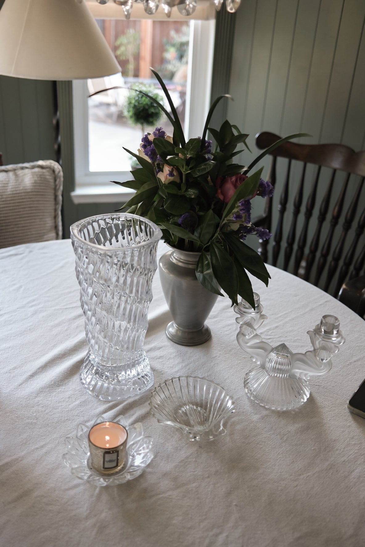 Glass Candle Holder