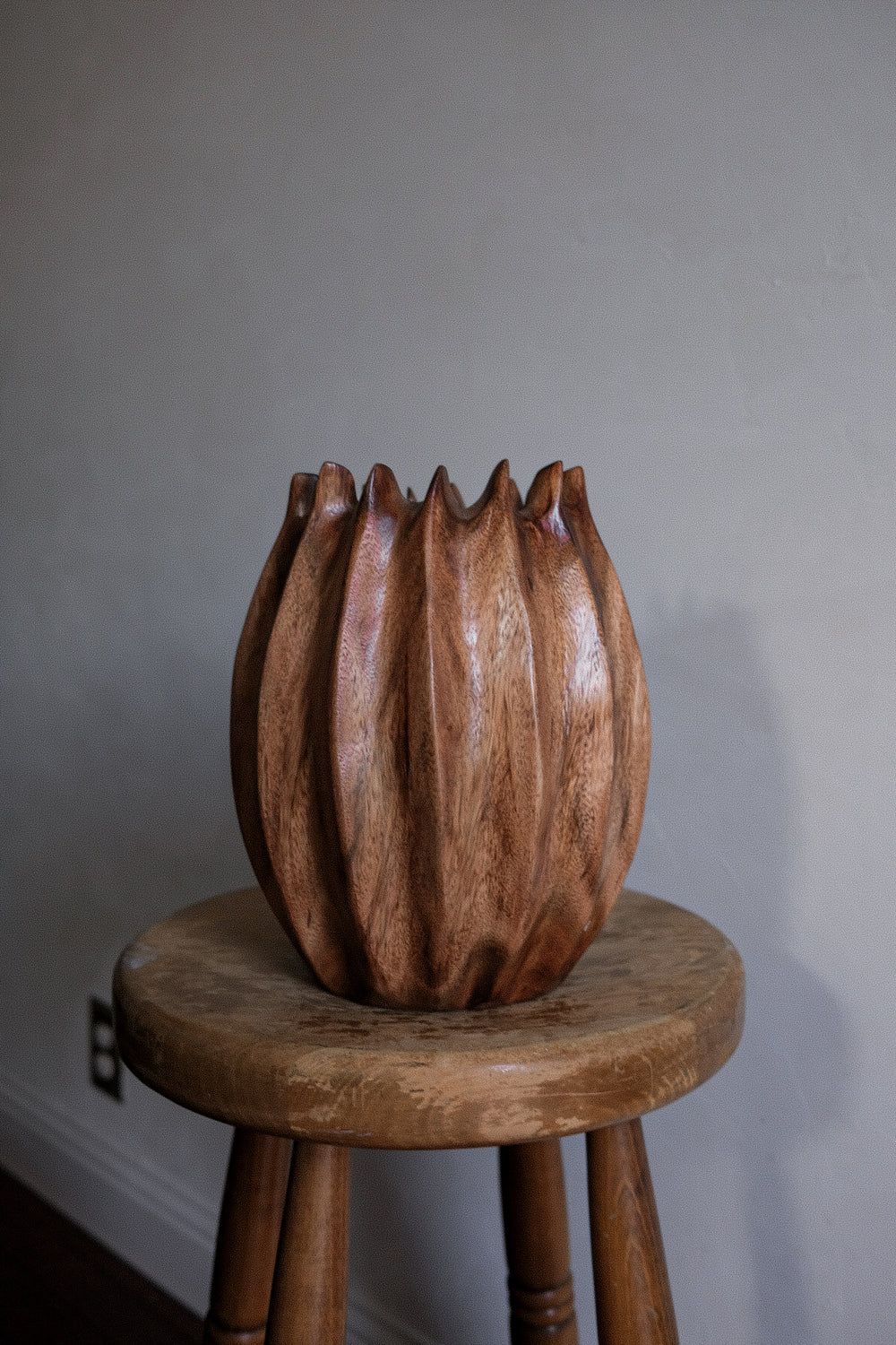 Large Tulip Bowl in Red main image 1
