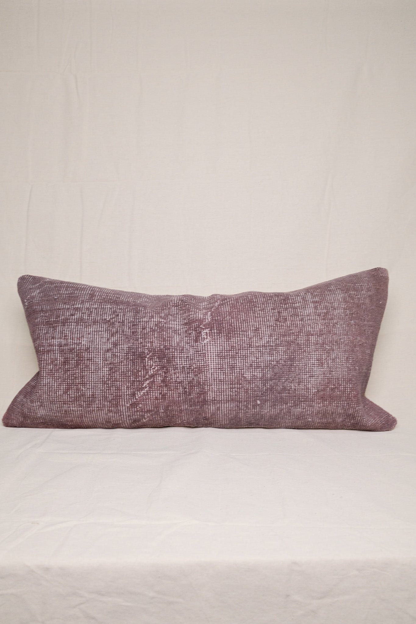 Mauve Turkish Vintage Rug Lumbar No.3