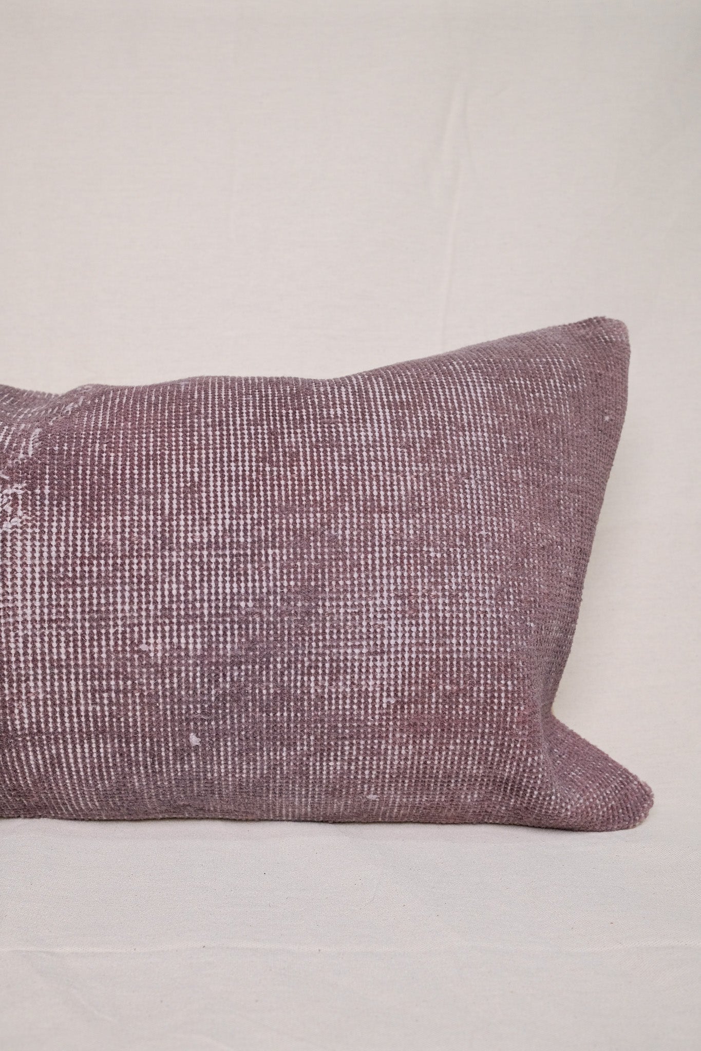 Mauve Turkish Vintage Rug Lumbar No.3