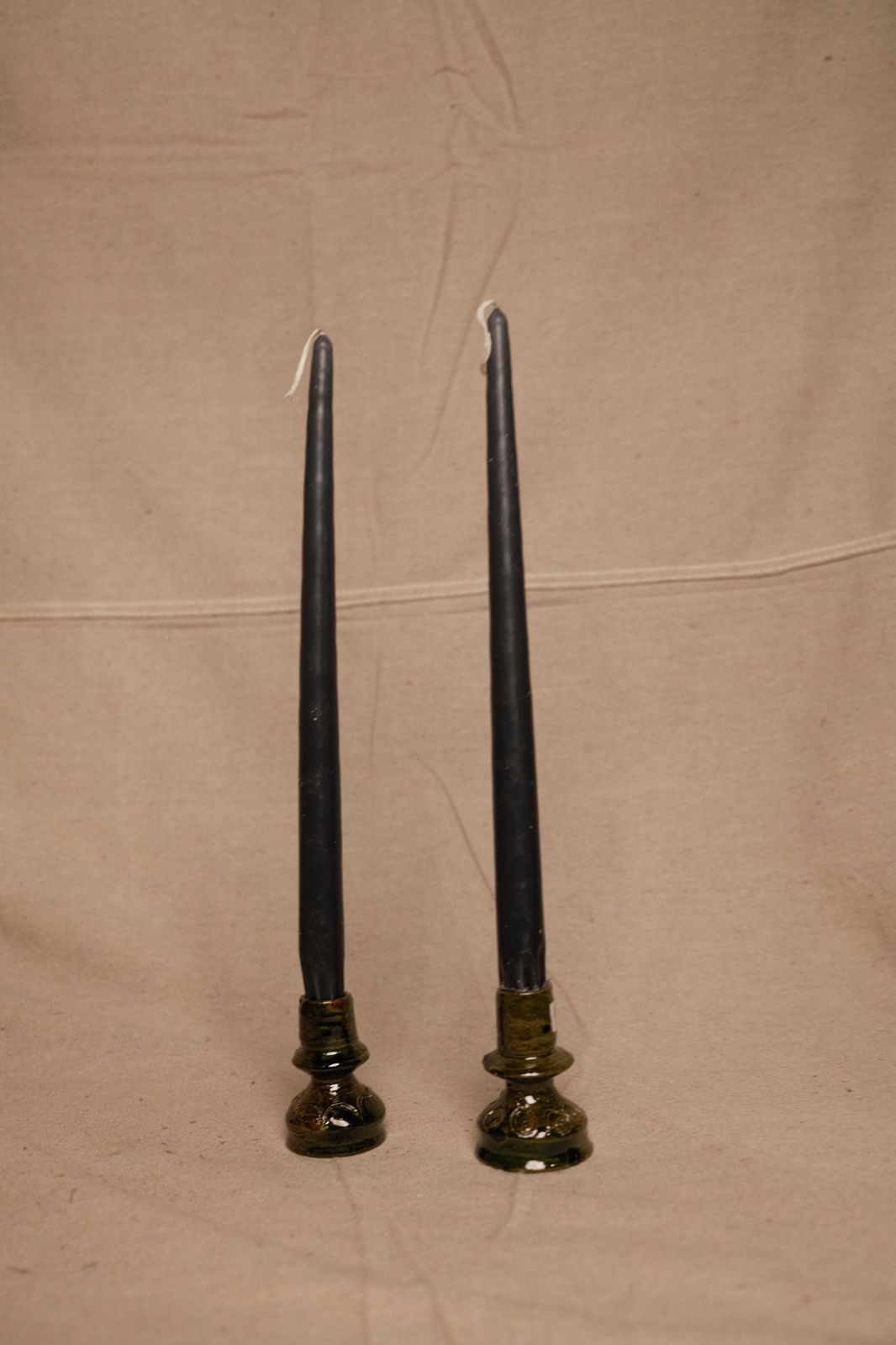 Mini Green glazed Oaxacan Candle Holder