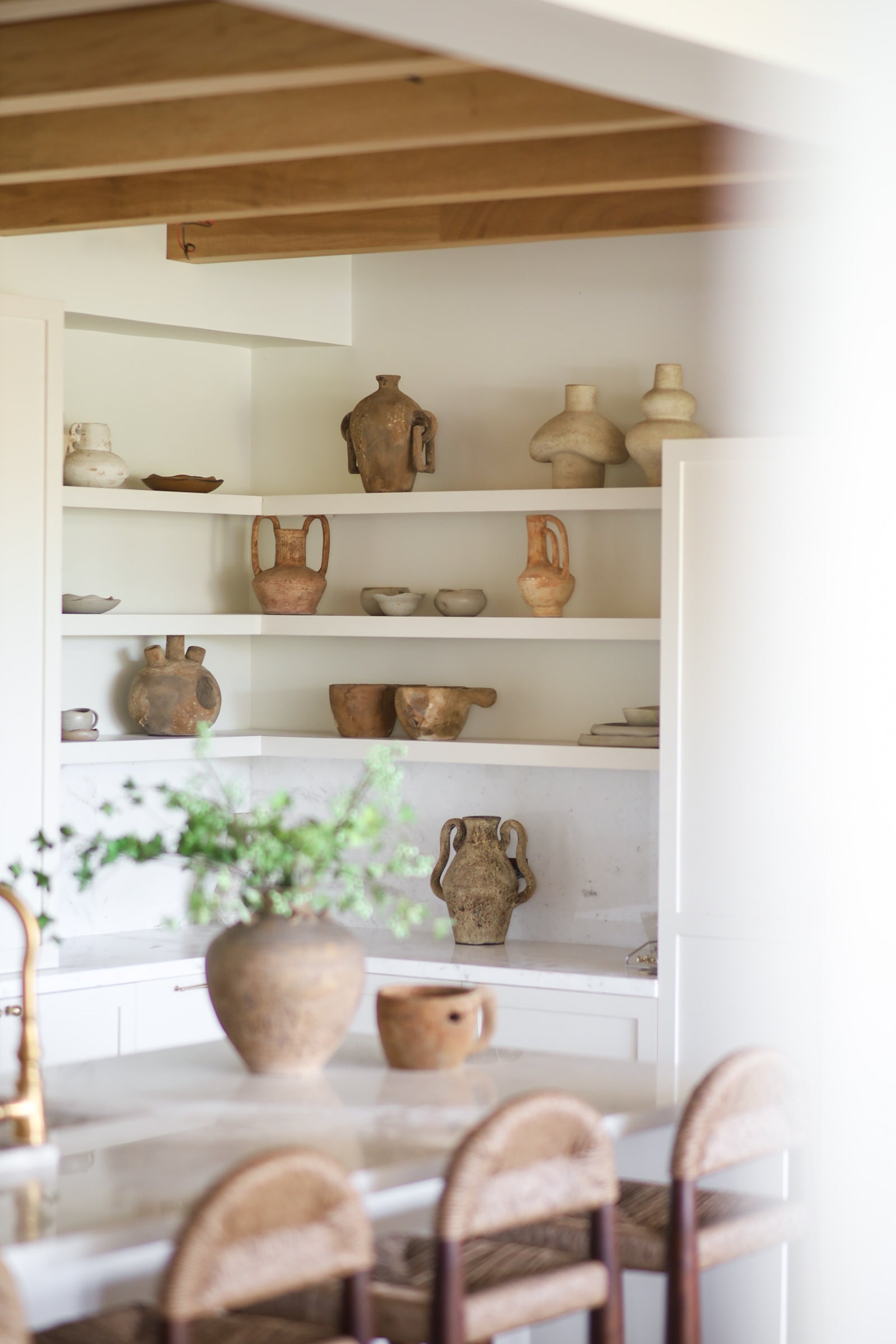 Solid Teak Scoop Bowl