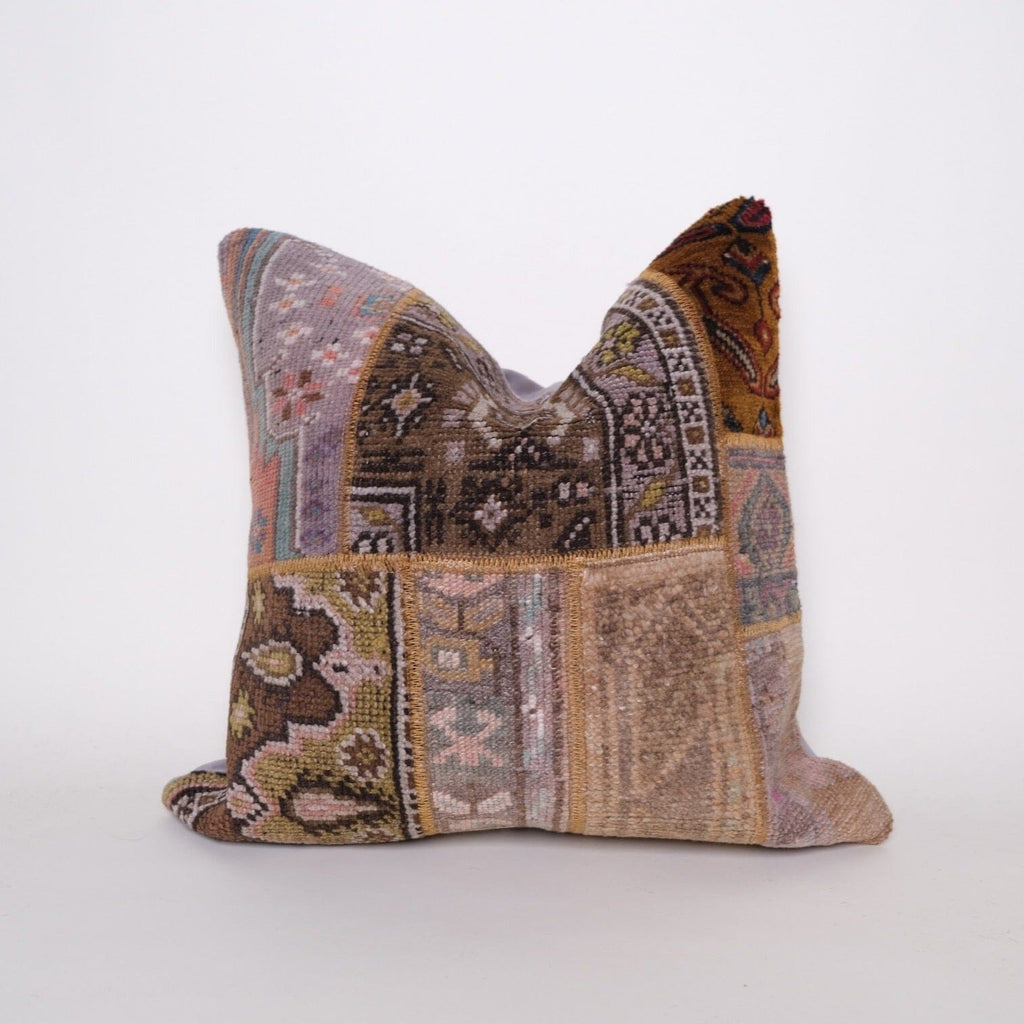 Jamal Patchwork Vintage Pillow No.4 Turkish Pillow Twenty Third by Deanne 