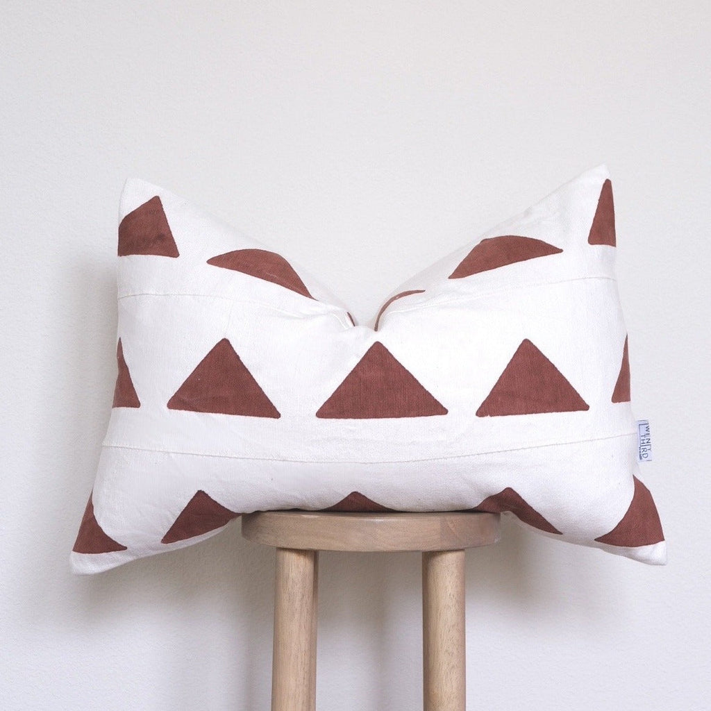 Lulu Mudcloth Pillow Classics Twenty Third by Deanne 16 x 24 Sienna 