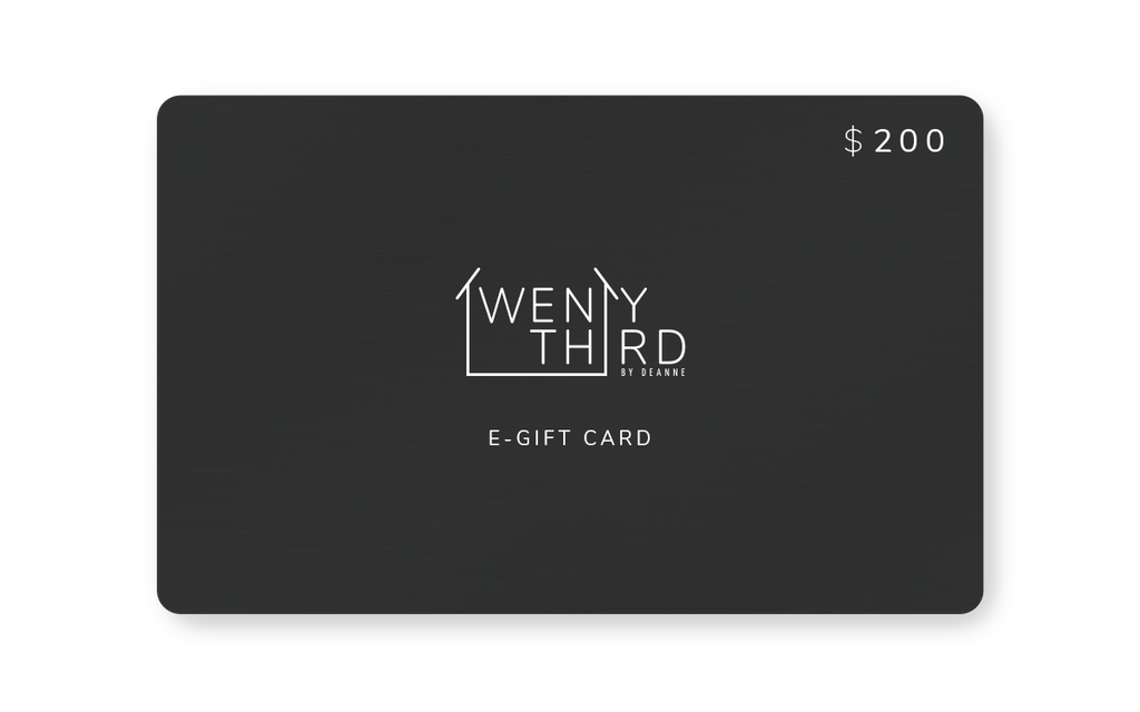 E-Gift Card Gift Cards Twenty Third by Deanne $200.00 