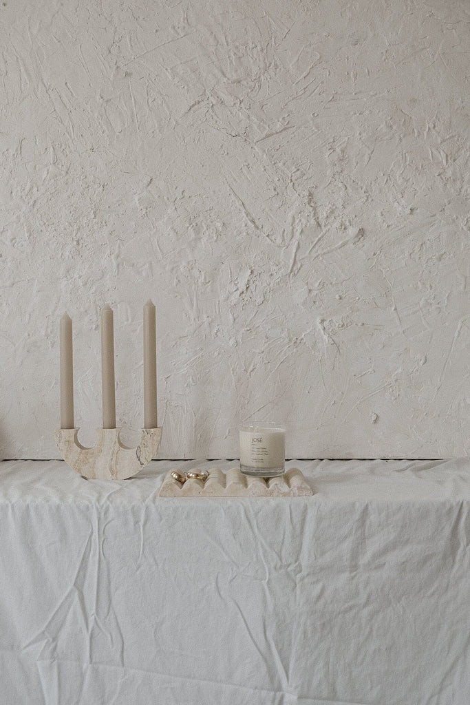 Triad Candle Holder Stone Candle Holder Twenty Third by Deanne 