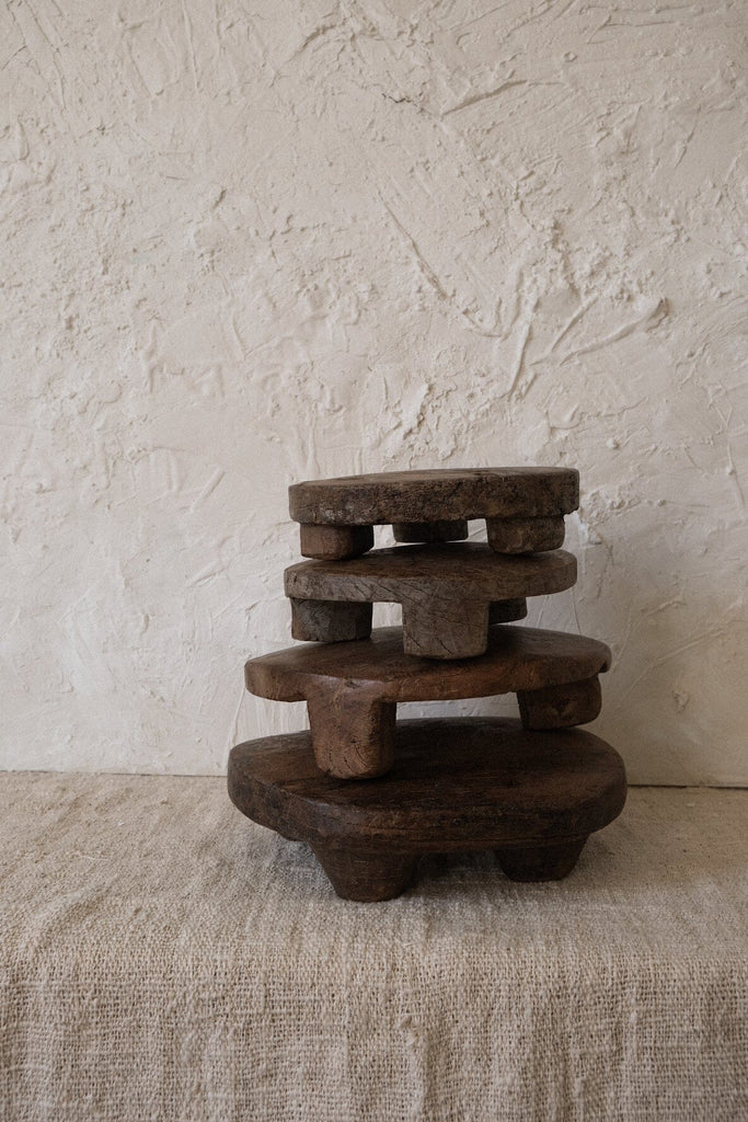 Vintage Chapati Board Vase Twenty Third by Deanne 