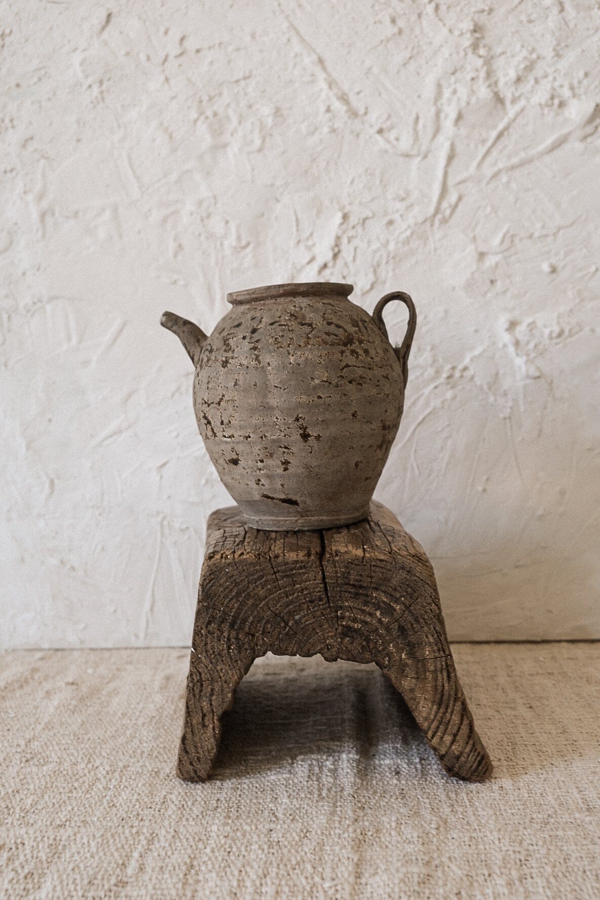 Elm Wood Pedestal Vase Twenty Third by Deanne 