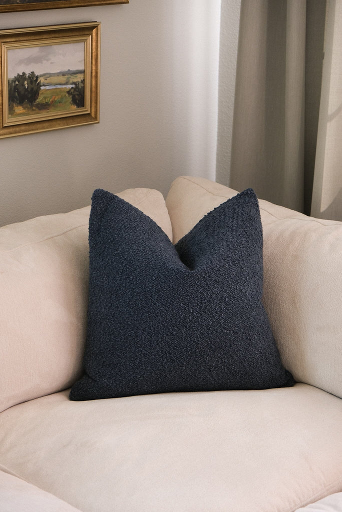Boucle Pillow: Blueberry Classics Twenty Third by Deanne 