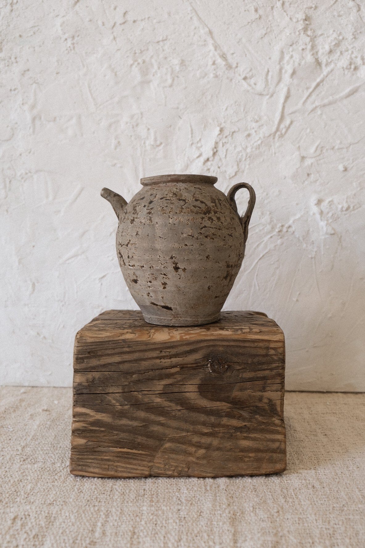Elm Wood Pedestal Vase Twenty Third by Deanne 